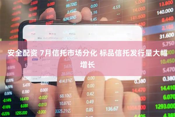 安全配资 7月信托市场分化 标品信托发行量大幅增长
