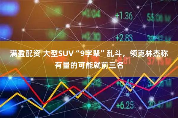 满盈配资 大型SUV“9字辈”乱斗，领克林杰称有量的可能就前三名